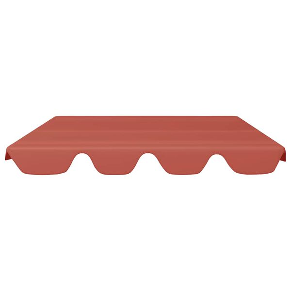 vidaXL Replacement Canopy for Garden Swing Terracotta 59.1"/51.2"x41.3"/27.6"