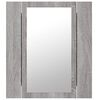 vidaXL LED Mirror Cabinet Gray sonoma Engineered wood, acrylic
