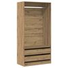 vidaXL Wardrobe Artisan Oak Engineered Wood 39.4 x 19.7 x 78.7 in