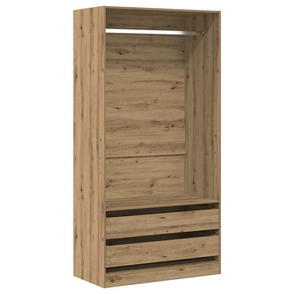 vidaXL Wardrobe Artisan Oak Engineered Wood 39.4 x 19.7 x 78.7 in