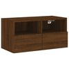 vidaXL TV Wall Unit Brown Oak Engineered Wood Large TV Wall Unit