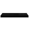 vidaXL Wall Shelf Black Honeycomb MDF, Metal 23.6 in length