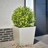 vidaXL Garden Planter Stainless Steel 19.7 in Durable Garden Planter