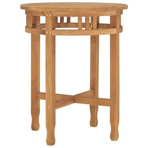 vidaXL Bistro Table Teak Solid Teak wood Small Durable Bistro Table