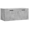 vidaXL Wall Cabinet Concrete Grey Engineered Wood 31.5x14.4x13.8 in