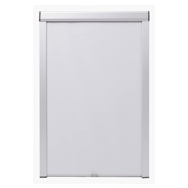 vidaXL Blackout Roller Blind White Polyester, Aluminum