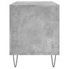vidaXL Record Cabinet Concrete Grey Engineered wood, iron
