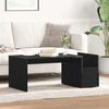vidaXL Coffee Table Black Oak 35.43 x 17.72 x 13.78 in Engineered Wood