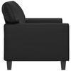 vidaXL 2-seater Sofa Black Faux leather 2-Seater Durable 2-Seater Sofa