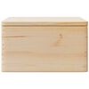 vidaXL Wooden Box Natural wood Solid pine wood Large Wooden Box