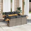 vidaXL Garden Sofa Set Grey