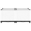 vidaXL Raised Bed White Polypropylene Medium Sturdy Raised Bed