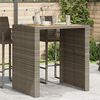 vidaXL Garden Bar Table Grey