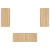 vidaXL TV Wall Unit Sonoma Oak Engineered Wood Medium TV Wall Unit