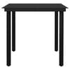 vidaXL Garden Dining Set Light Gray, Black
