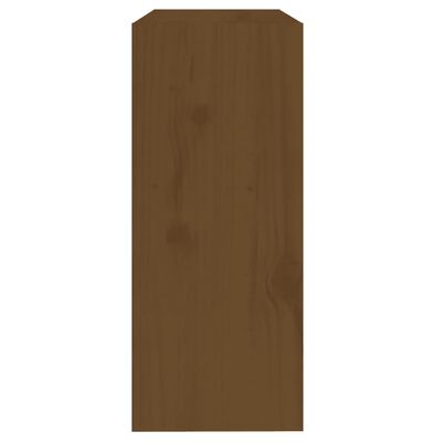 vidaXL Book Cabinet/Room Divider Honey Brown 23.6"x11.8"x28.1" Wood Pine