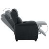 vidaXL Recliner Chair Dark Gray Fabric