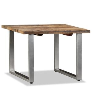 vidaXL Coffee Table Multicolour Solid Reclaimed Wood and Wrought Iron