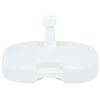 vidaXL Umbrella Base White Plastic Medium Decorative Inlays
