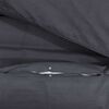 vidaXL Duvet Cover Set Set of 2 Black Cotton 102.4 x 86.6 in