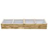 vidaXL Greenhouse Natural Tough pinewood, PVC 78.7 in by 19.7 in Durable