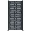 vidaXL Garden Gate Anthracite 39.4x78.7" Steel Square Design