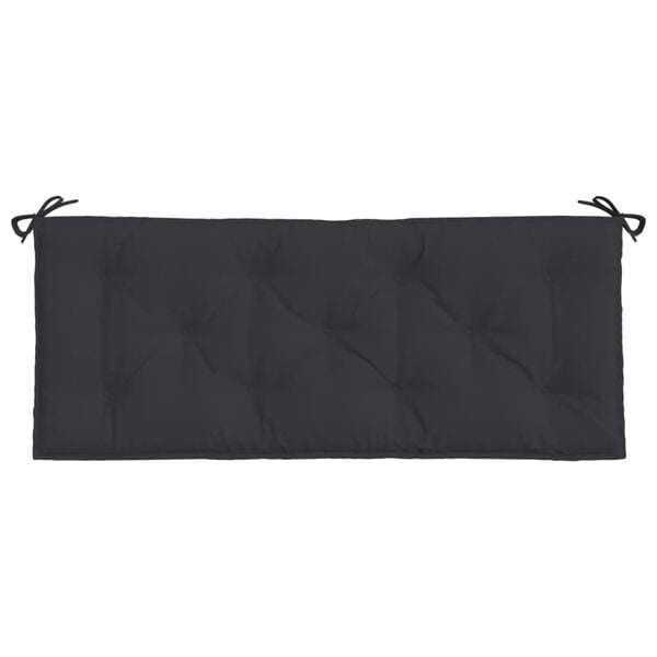 vidaXL Garden Bench Cushion Black Oxford fabric 47.2x19.7x2.8 in