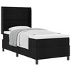 vidaXL Box Spring Bed with Mattress Black 31.5" x 78.7" fabric