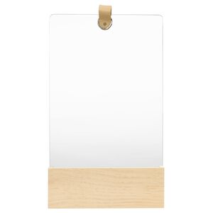 vidaXL Wall Mirror Variable wood tone due to natural variance