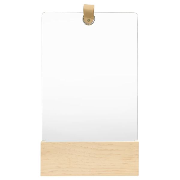 vidaXL Wall Mirror Variable wood tone due to natural variance