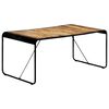 vidaXL Dining Table Brown Solid rough mango wood Large Industrial