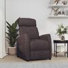 vidaXL Recliner Chair Dark Brown Fabric