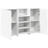 vidaXL Reception Desk White Engineered wood Large Reception Desk