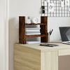 vidaXL Desk Organiser Smoked Oak 15.2x6.7x15.4" Engineered wood