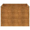 vidaXL Garden Raised Bed 39.4"x39.4"x27.2" Corten Steel