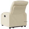 vidaXL Stand Up Massage Recliner Chair Cream