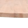 vidaXL Table Top Natural Beech Solid Beech Wood Ø11.8 x 0.6 in Table Top