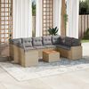 vidaXL Garden Sofa Set Beige