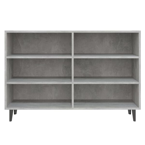 vidaXL Sideboard Concrete Gray 40.7"x13.8"x27.6" Engineered Wood