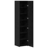 vidaXL Highboard 2 pcs Black Oak 15.75 x 16.73 x 72.83 in