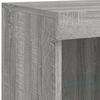vidaXL Sideboard Set of 3 Grey Sonoma Engineered wood, Glass Large