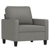vidaXL 4 Piece Sofa Set with Cushions Dark Gray Fabric