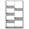 vidaXL Bookcase Grey Sonoma Engineered Wood 39.4 x 13.0 x 61.2 in