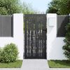 vidaXL Garden Gate 33.5x68.9" Corten Steel Bamboo Design