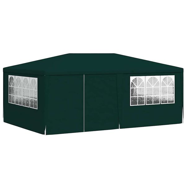 vidaXL Party Tent Green Polyethylene 13x20 ft Durable Party Tent
