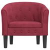vidaXL Tub Chair Wine Red Velvet