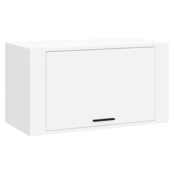 vidaXL Wall-mounted Shoe Cabinet White Engineered wood Compact