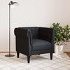 vidaXL Chesterfield Sofa Chair Black