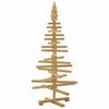 vidaXL Wooden Christmas Tree with Stand Brown 47.2" Solid pine wood