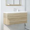 vidaXL Sink Cabinet Sonoma Oak Engineered Wood Medium